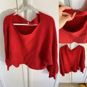 Free People red sweater